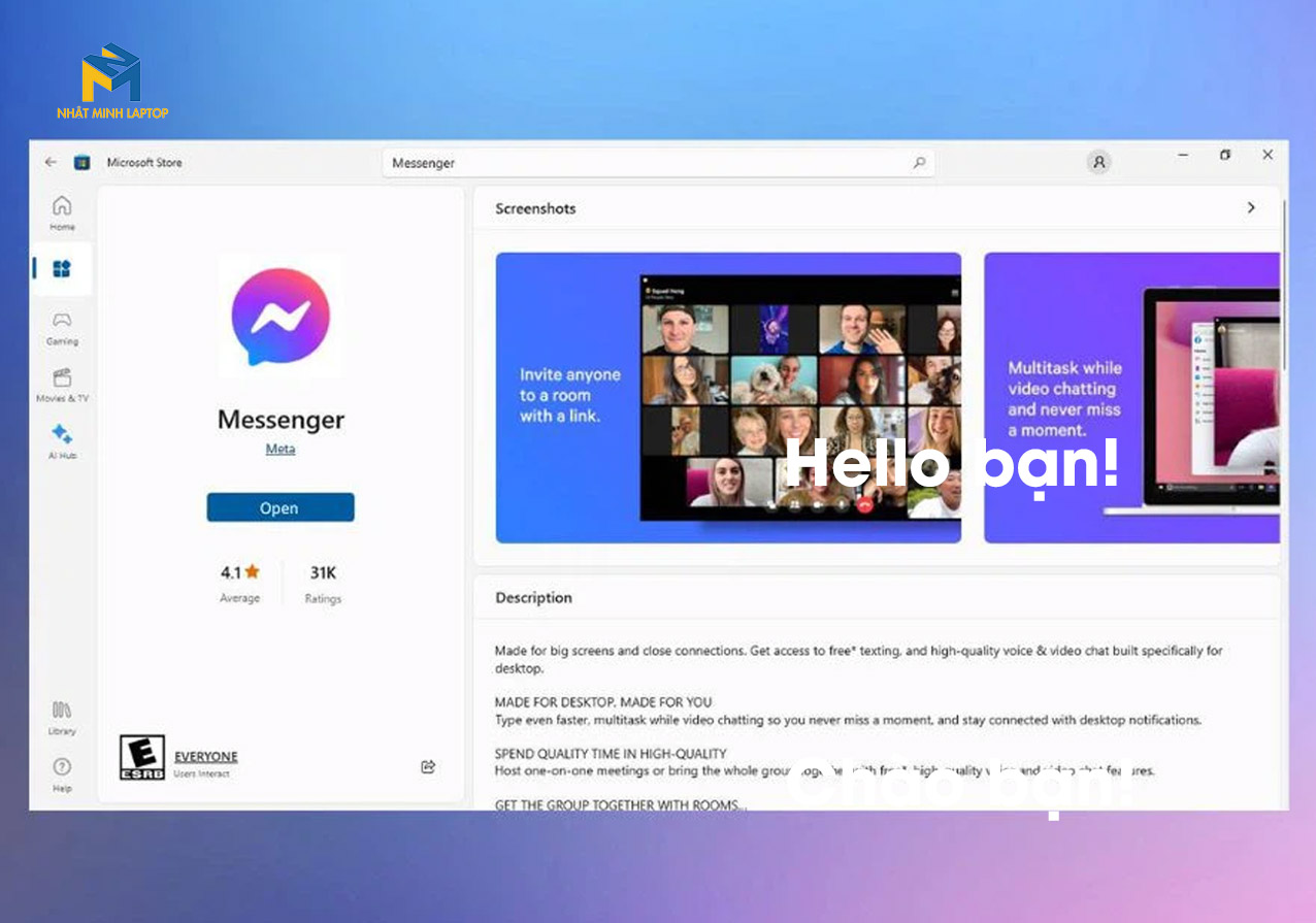 cập nhật messenger