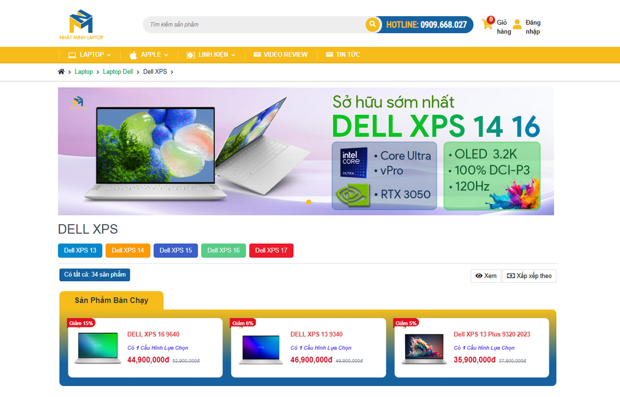 dell xps cũ giá rẻ 