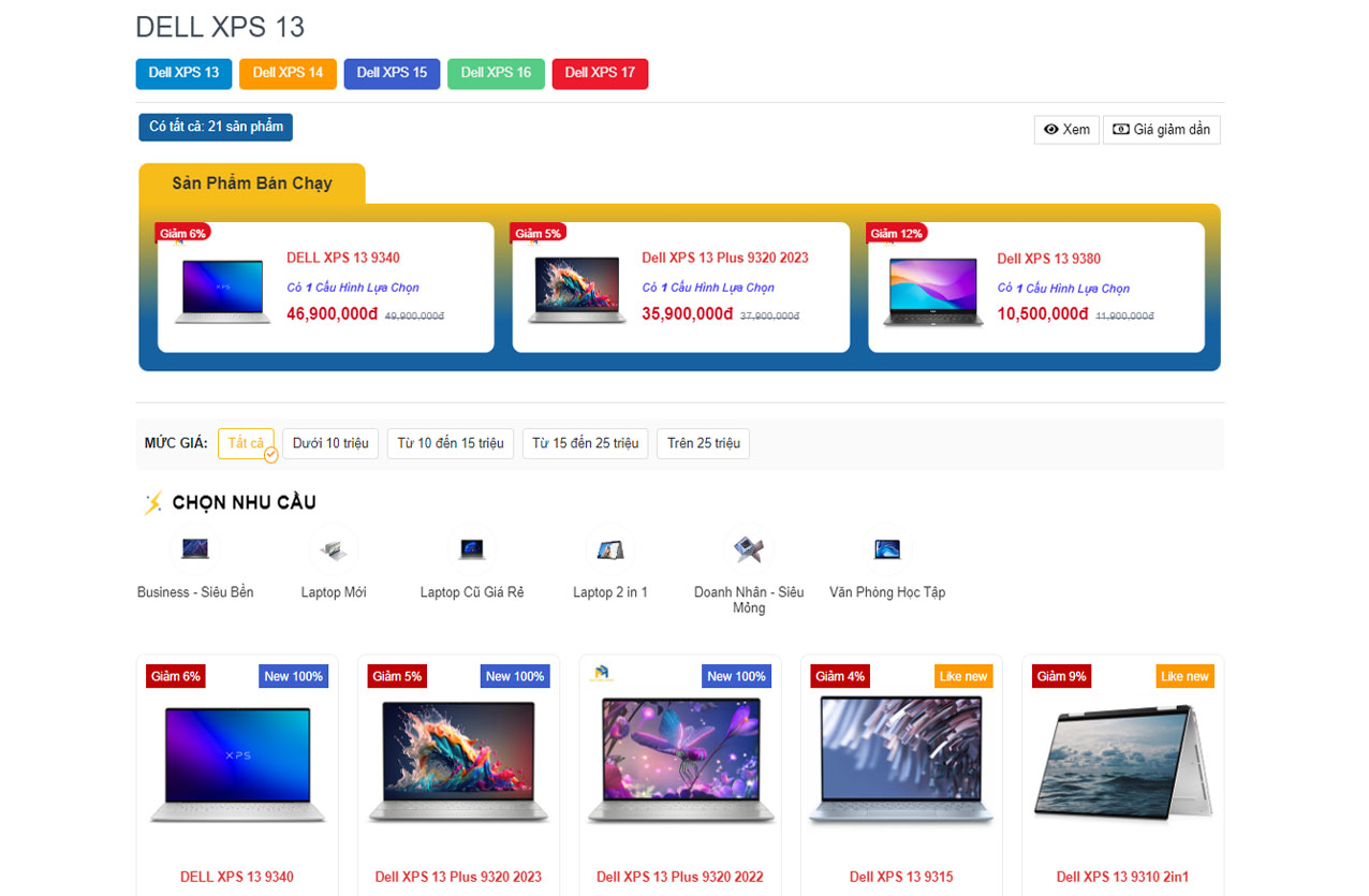 dell xps 13 giá rẻ tại Nhật Minh